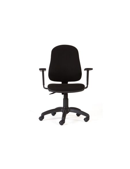 Silla Rocada Direccion Sistema Asincro Con Brazos Color Negro