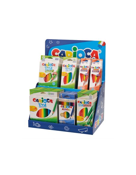 Lapices De Colores Carioca Expositor De Sobremesa Con 67 Unidades Surtidas