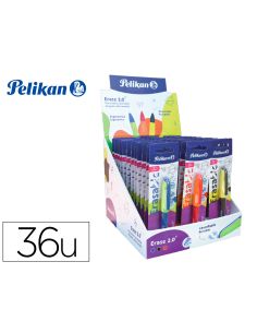 Expositor Pelikan Sobremesa Erase 2.0 Contenido 60 Rollers Colores Surtidos Y 36 Recambios Colores Surtidos