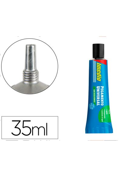 Pegamento Imedio Universal Sin Disolventes Transparente Banda Azul 35 Ml
