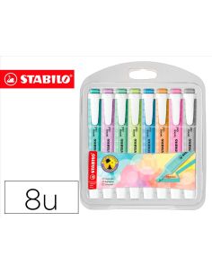 Rotulador Stabilo Fluorescente Fino Swing Cool Pastel Estuche De 8 Unidades Colores Surtidos