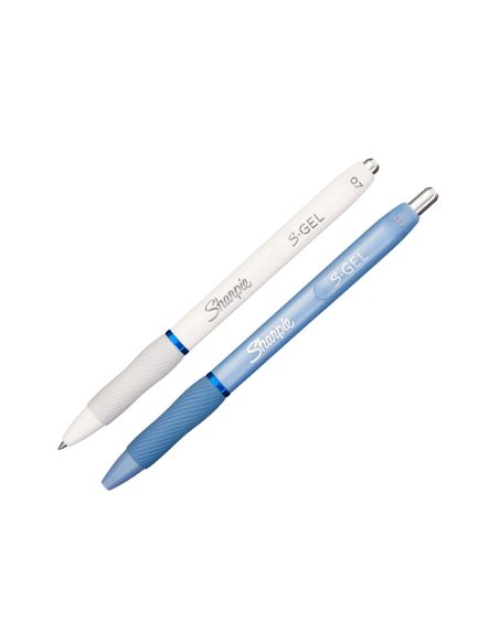 Boligrafo Sharpie Fashion Retractil Tinta Gel Azul 0,7 Mm Color Azul Hielo Y Blanco