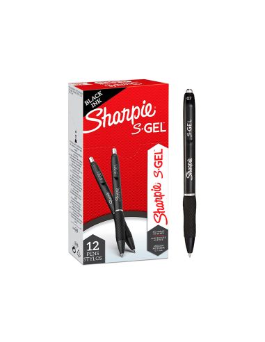 Boligrafo Sharpie Retractil Tinta Gel Punta 0,7 Mm Color Negro
