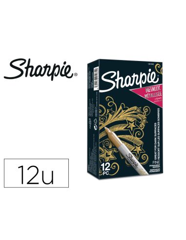 Rotulador Sharpie Permanente Fino Metallic Oro
