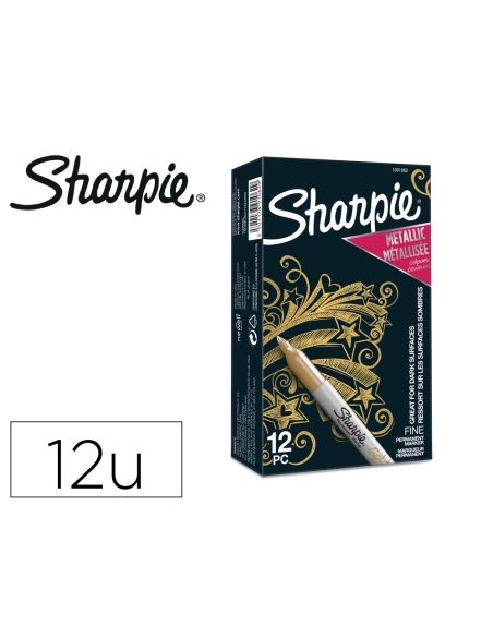 Rotulador Sharpie Permanente Fino Metallic Oro