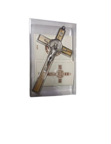 Cruz Metal/Olivo San Benito 13,5Cm