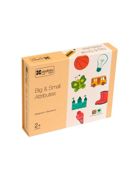 Juego Didactico Andreutoys Atributos Grandes Y Pequeños