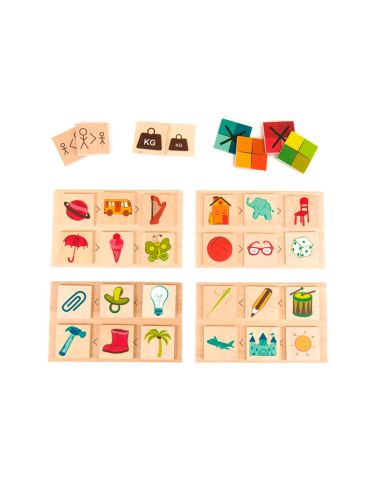 Juego Didactico Andreutoys Atributos Grandes Y Pequeños