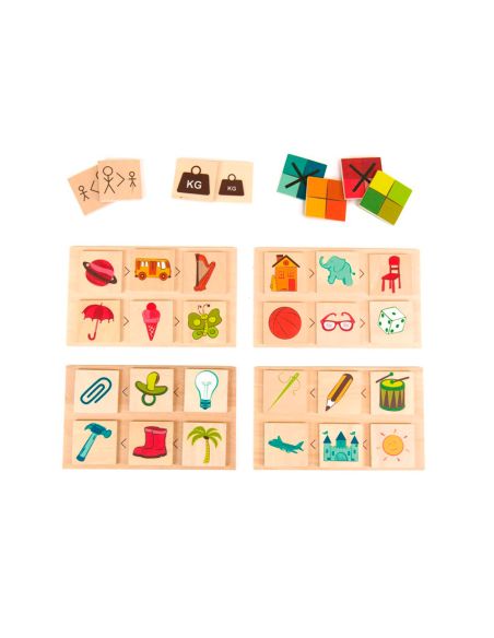 Juego Didactico Andreutoys Atributos Grandes Y Pequeños