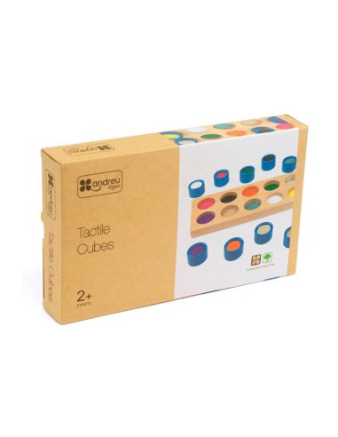 Juego Didactico Andreutoys Cubos Tactiles 10 Texturas
