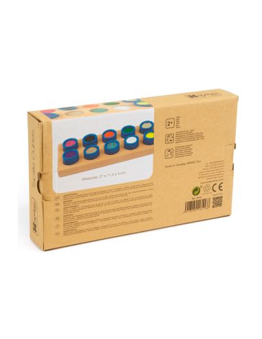 Juego Didactico Andreutoys Cubos Tactiles 10 Texturas