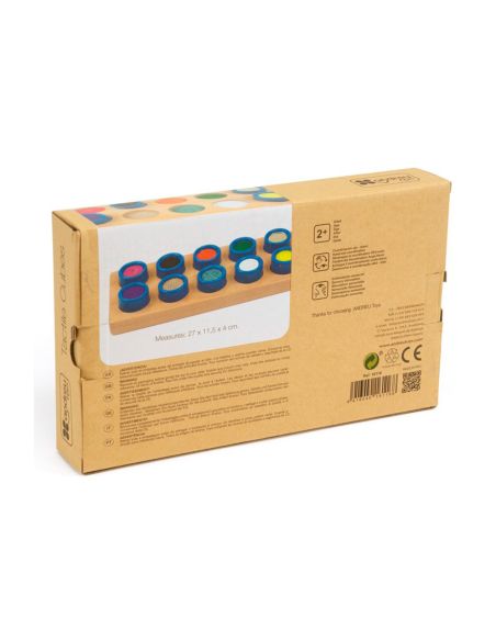Juego Didactico Andreutoys Cubos Tactiles 10 Texturas