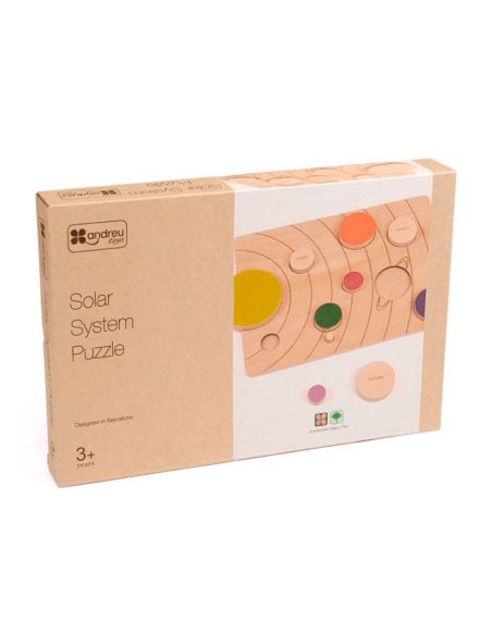 Juego Didactico Andreutoys Sistema Solar Madera