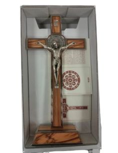 Cruz Mesa Metal Madera San Benito 20Cm