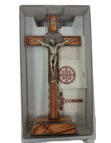Cruz Mesa Metal Madera San Benito 20Cm