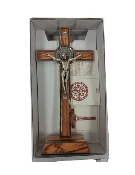 Cruz Mesa Metal Madera San Benito 20Cm