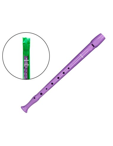 Flauta Hohner 9508 Color Lavanda Funda Verde Y Transparente