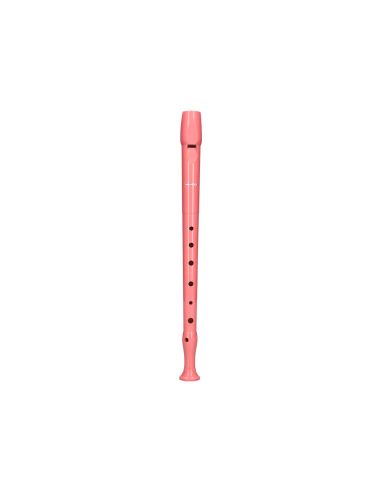 Flauta Hohner 9508 Color Coral Funda Verde Y Transparente