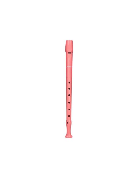 Flauta Hohner 9508 Color Coral Funda Verde Y Transparente