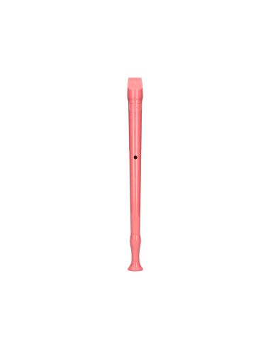 Flauta Hohner 9508 Color Coral Funda Verde Y Transparente