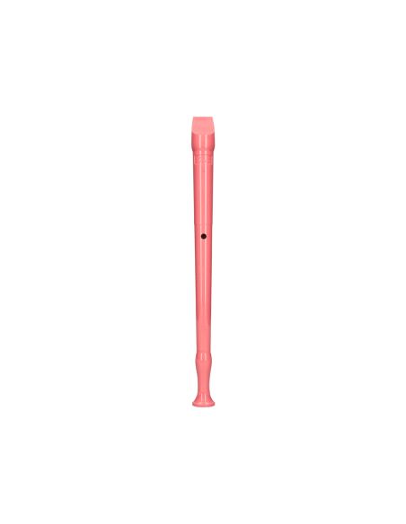 Flauta Hohner 9508 Color Coral Funda Verde Y Transparente