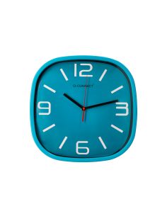 Reloj Q-Connect De Pared De Plastico Redondo 30 Cm Movimiento Silencioso Color Azul 2