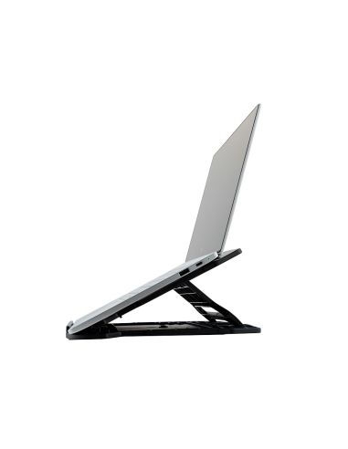 Soporte Q-Connect Para Portatil Hasta 17" Ajustable 7 Angulos Diferentes Color Negro 260X280X60 Mm