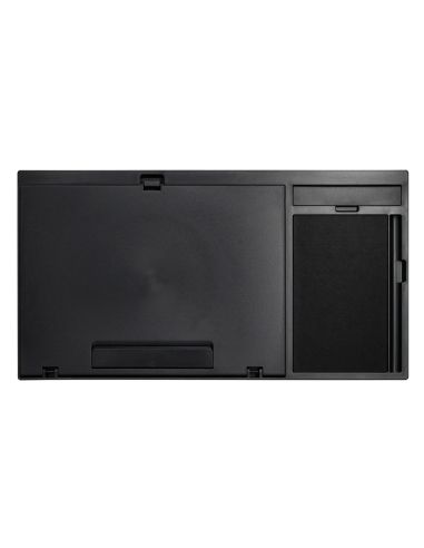 Soporte Q-Connect Ancho Para Portatil Movil Raton Hasta 17" Ajustable 7 Angulos Diferentes Color Negro