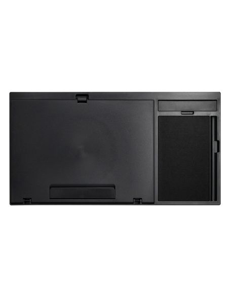 Soporte Q-Connect Ancho Para Portatil Movil Raton Hasta 17" Ajustable 7 Angulos Diferentes Color Negro