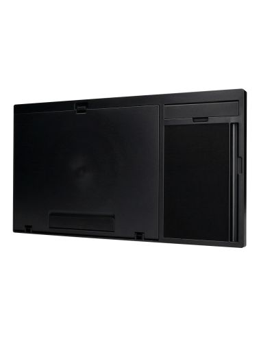 Soporte Q-Connect Ancho Para Portatil Movil Raton Hasta 17" Ajustable 7 Angulos Diferentes Color Negro