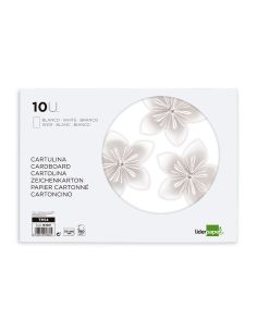 Bloc Trabajos Manuales Liderpapel Cartulina 240X315Mm 10 Hojas Color Blanco 2