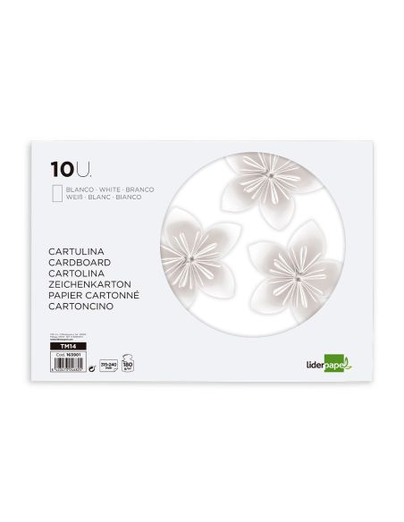 Bloc Trabajos Manuales Liderpapel Cartulina 240X315Mm 10 Hojas Color Blanco