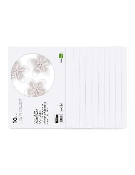 Bloc Trabajos Manuales Liderpapel Cartulina 240X315Mm 10 Hojas Color Blanco