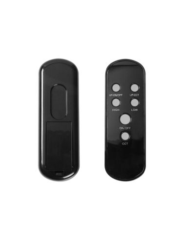Lampara De Suelo Q-Connect Led 15W 850 Lm 3 Niveles Color Brillo Regulable Cuello Flexible Control Remoto Negro