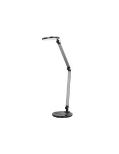 Lampara De Escritorio Q-Connect Led 9W 600 Lm Tactil 3 Niveles Color Cabeza Brazo Orientable Inalambrica Negro