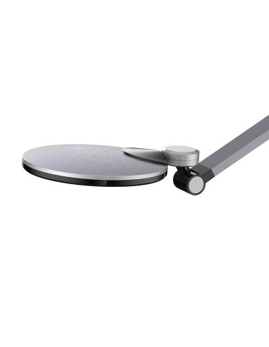 Lampara De Escritorio Q-Connect Led 9W 600 Lm Tactil 3 Niveles Color Cabeza Brazo Orientable Inalambrica Negro