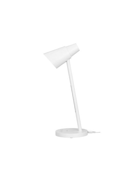 Lampara De Escritorio Q-Connect Led 6W 360 Lm Tactil 3 Niveles Color Luz Nocturna Cabeza Orientable Blanco