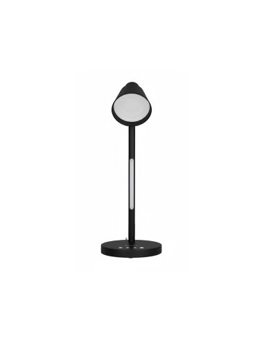 Lampara De Escritorio Q-Connect Led 6W 360 Lm Tactil 3 Niveles Color Luz Nocturna Cabeza Orientable Negro