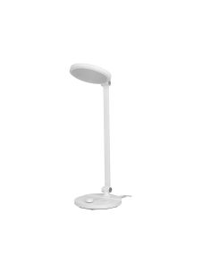 Lampara De Escritorio Q-Connect Led 7W 500 Lm Brillo Regulable 3 Niveles Color Cabeza Brazo Orientable Blanco