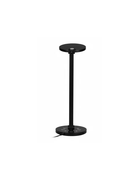 Lampara De Escritorio Q-Connect Led 7W 500 Lm Brillo Regulable 3 Niveles Color Cabeza Brazo Orientable Negro