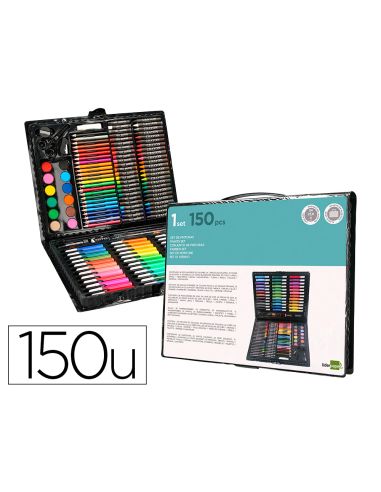 Estuche De Pintura Liderpapel Plastico 150 Piezas 36X31X4 Cm