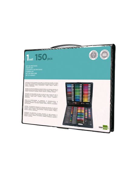 Estuche De Pintura Liderpapel Plastico 150 Piezas 36X31X4 Cm