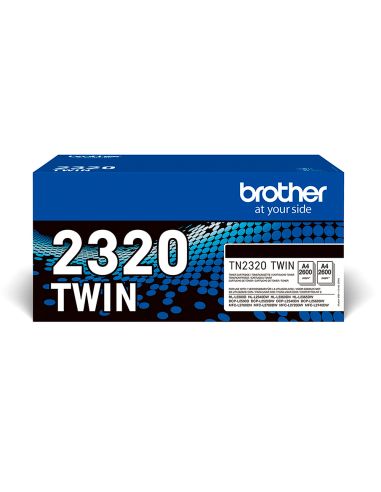 Toner Brother Tn-2320 Dcpl2520Dw /2540D/ Mfcl2700Dw / 2720Dw / 2740Dw Negro 2600 Paginas Pack 2 Unidades