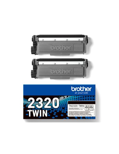 Toner Brother Tn-2320 Dcpl2520Dw /2540D/ Mfcl2700Dw / 2720Dw / 2740Dw Negro 2600 Paginas Pack 2 Unidades