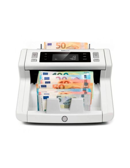 Contador Totalizador De Billetes Safescan 2265 Cuenta Euro Libra Mezclados Verifica Uv/Mg/Color/Tamaño Y Espesor