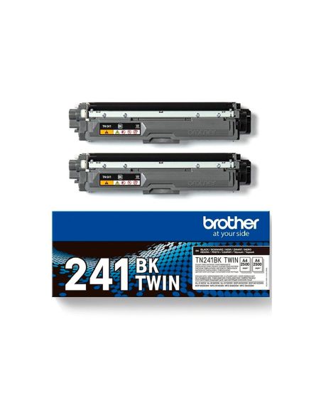 Toner Brother Tn241Bktwin Hl3140 / 3170 / 3150 / Dcp9020 / Mfc9140 / 9330 / 9340 Negro 2500 Paginas Pack