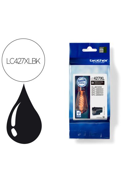 Ink-Jet Brother Lc427Xlbk Mfcj5955Dw / 6955Dw Negro Alta Capacidad 6000 Paginas