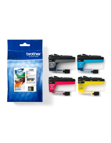 Ink-Jet Brother Lc426Val Mfcj4340Dw / 4540Dw / 4540Dwxl Pack 4 Colores 3000 Paginas Negro Y 1500 Paginas