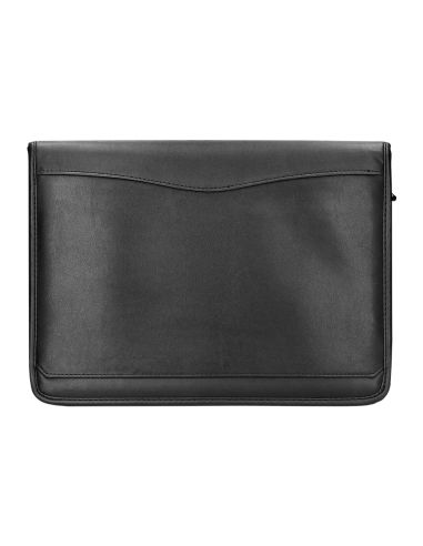 Carpeta Portafolios Q-Connect Cremallera Con Bolsa Para Movil Y Tarjetero Color Negro 260X355 Mm