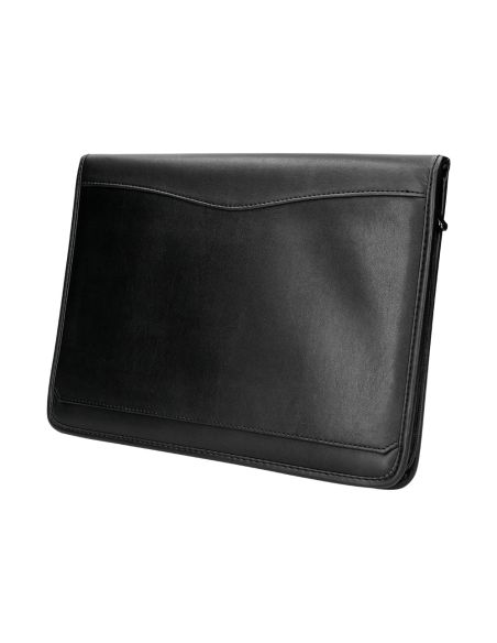 Carpeta Portafolios Q-Connect Cremallera Con Bolsa Para Movil Y Tarjetero Color Negro 260X355 Mm